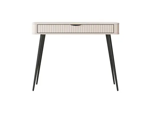 Стіл туалетний Perfect Home Ланте / Lante 1S/100 з 1 шухлядою і чорними ніжками Беж (PFH-091170) - фото 4