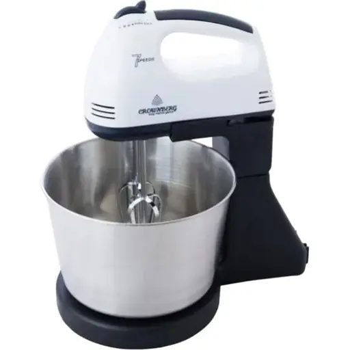 Стационарный электрический ручной миксер Crownberg CB-7321 с насадками для замешивания теста - фото 1