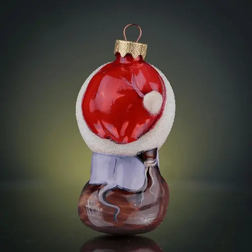 Ялинкова прикраса Різдвяні історії Мишеня святкове скло (4820001179774) - фото 4