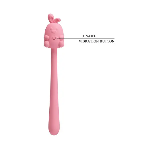 Вібратор Pretty Love Cute Bunny 14.2 см рожевий - фото 8