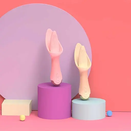 Вибратор лизун Flower Tongue USB Розовый K000717 - фото 5