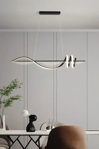 Светодиодная люстра Меч PJ910 (100см) Черная - фото 4