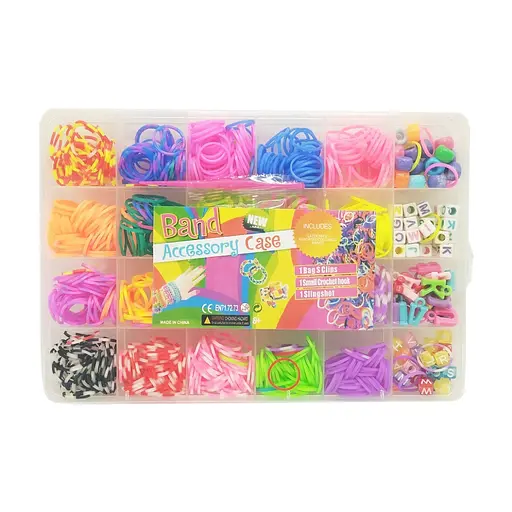 Набор резинок для плетения Bambi 74657 крючок и рогатка в комплекте - фото 1