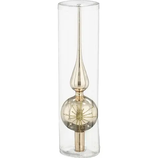 Ялинкова верхівка Mica Decorations скляна 31 см золотиста дзеркальна (1179380)