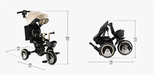 Трехколесный велосипед MoMi Ivi Beige (ROTR00013) - фото 9
