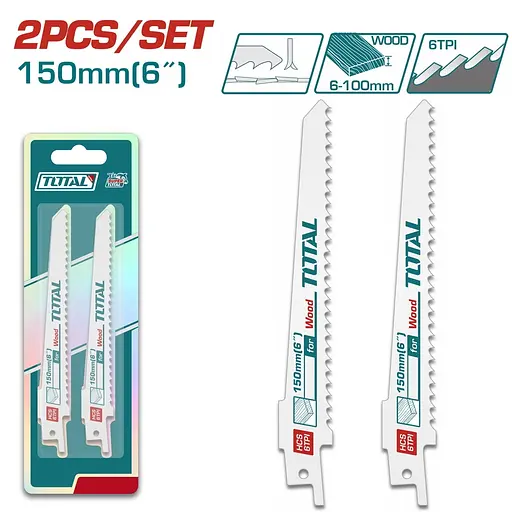 Полотно для шабельної пилки Total TAC52644D 150 мм 2 шт.