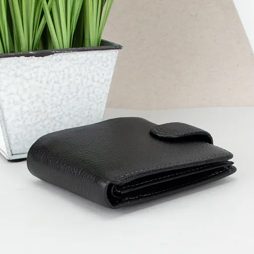 Кошелек мужской кожаный Ricco Grande 1077 черный небольшой - фото 3