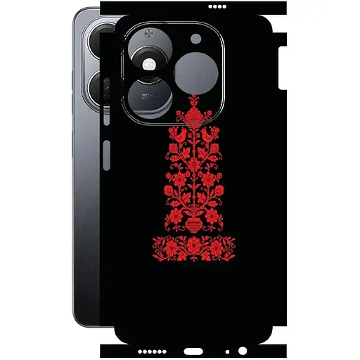 Захисна плівка StatusSKIN для Tecno Spark 20 Корпус Вініл Вишиванка 1 - фото 1