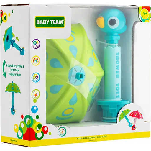 Іграшка для ванни Baby Team Парасолька (9032_зелена) - фото 5