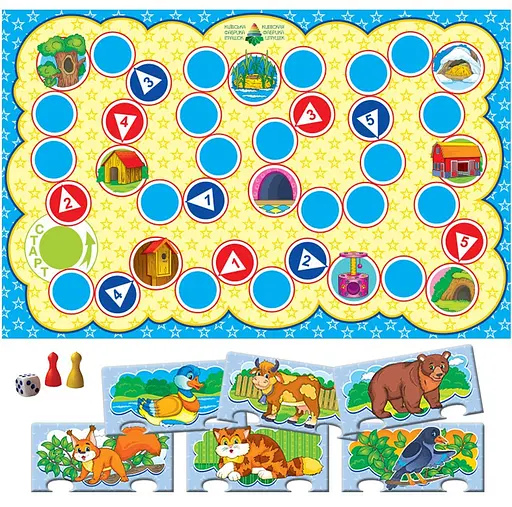 Детская развивающая настольная игра-квест "Животные" 84443, 8 игр в наборе - фото 5