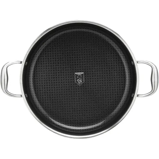 Каструля низька з нержавіючої сталі зі скляною кришкою Heinner Titanium3 4.8 л (HR-MRK-30C) - фото 4