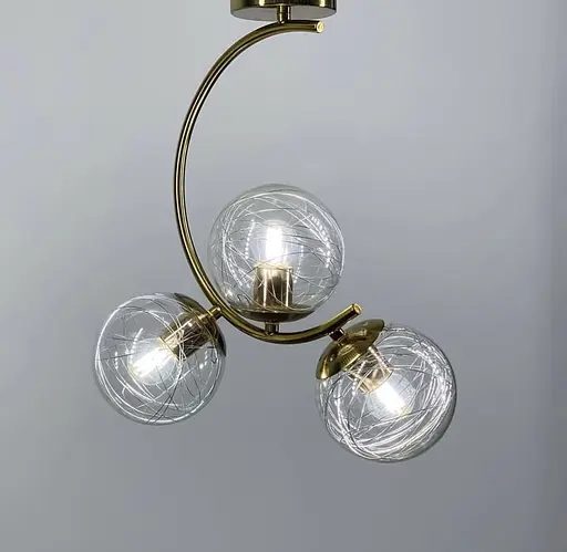 Люстра в форме полумесяца в цвете корпуса латунь Ст. 068/3 AB | Line F - фото 4