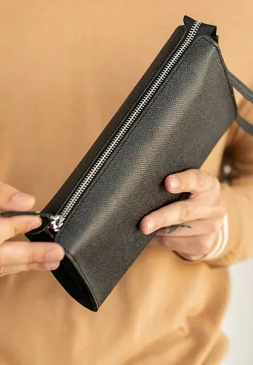 Шкіряний млатч чорний Саф'яно - фото 9