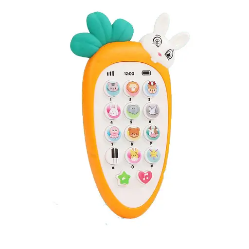 Телефон Зайчик Звоня WToys украинская озвучка, сказки, песни, 80650 (В ассортименте) - фото 2