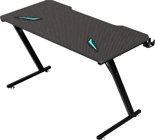 Геймерский компьютерный стол GT Racer T-1213, 120x60x73 Black (T-1213 (120x60x73) Black) - фото 9