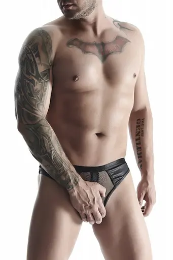 Чоловічі стрінги Regnes Fetish Planet L (чорний) - фото 2