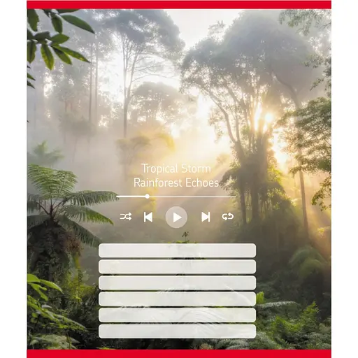 Зошит учнівський "Мелодія природи" Leader 024-550252K-5 в лінію, 18 аркушів - фото 1