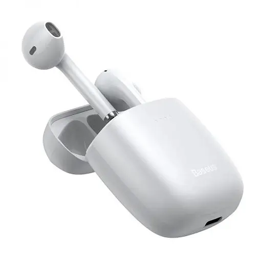 Навушники Bluetooth Baseus Encok TWS W04 Pro white - фото 4