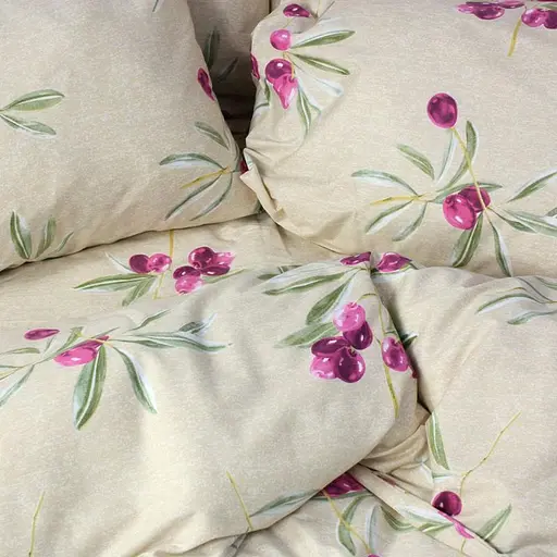 Евро комплект постельного белья Бежевый 355321 - фото 3