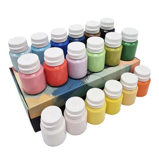 Набір акрилових фарб Art Craft 5083-AC 18 штук по 20 мл - фото 2