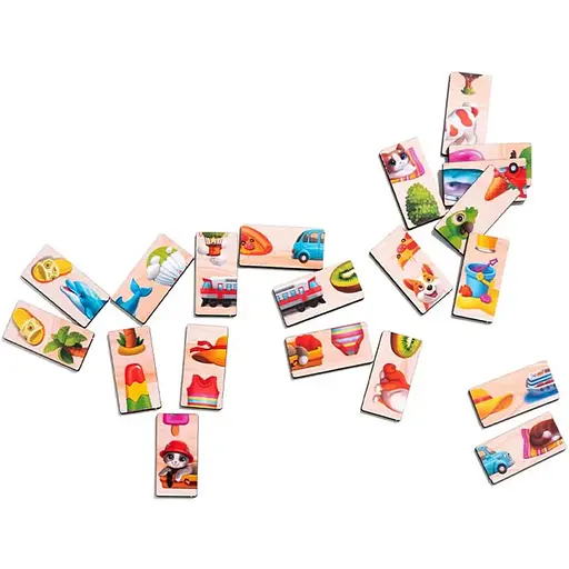 Дерев'яне доміно Ubumblebees Половинки (ПСД266) PSD266 - фото 1