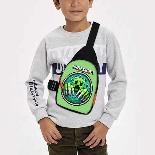 Сумка через плече дитяча Minecraft 29х17 см сумка слінг для хлопчика (02124)