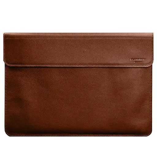 Шкіряний чохол-конверт BlankNote на магнітах для MacBook 15 дюйм Світло-коричневий - фото 5