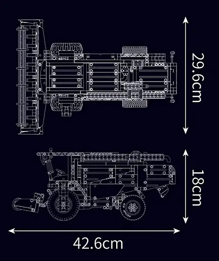 Конструктор на радіокеруванні Комбайн 1347 елементів - фото 6