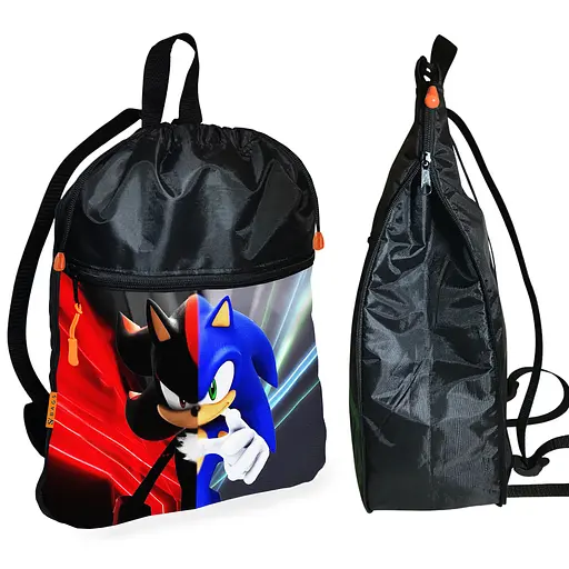Шкільний рюкзак дитячий Супер Сонік + Сумка для взуття спортивної форми рюкзак-мішок для хлопчика (01836) - фото 2