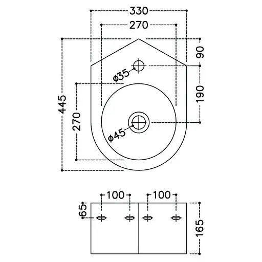 Умивальник Jaquar 35x46 JDS-WHT-25841, Білий - фото 2