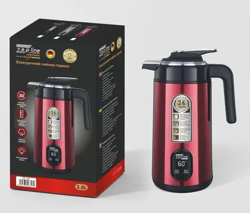 Термос электрический, термочайник, чайник термос Promotec 3 л 2200 Вт Zepline ZP-123 с индикатором температуры - фото 5