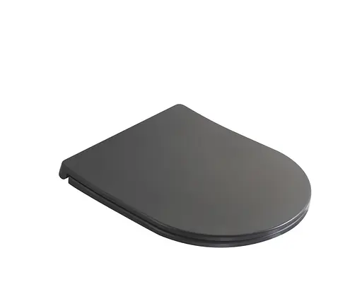 Унитаз подвесной Mixxus Premium Ellipse-0309-T1 gray 530x360x350 мм система смыва Tornado 1.0 MP6655, Графит - фото 4