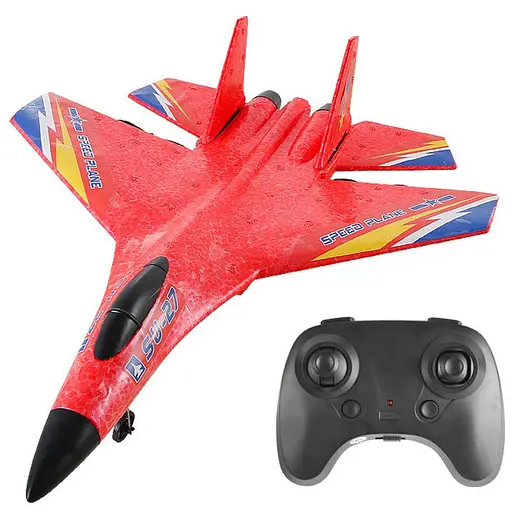 Літак на радіокеруванні SCHE HW28 SU27 Foam Red