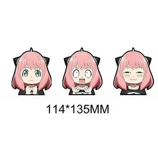 Голографічна наклейка Сім'я шпигуна Spy x Family Аня Форджер hs 21 - фото 1