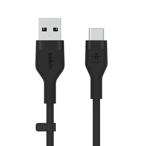 Belkin Кабель USB-A > USB-C зарядка/синхронизация 3м, 60Вт, Type-C, силиконовый с клипсой, черный - фото 8