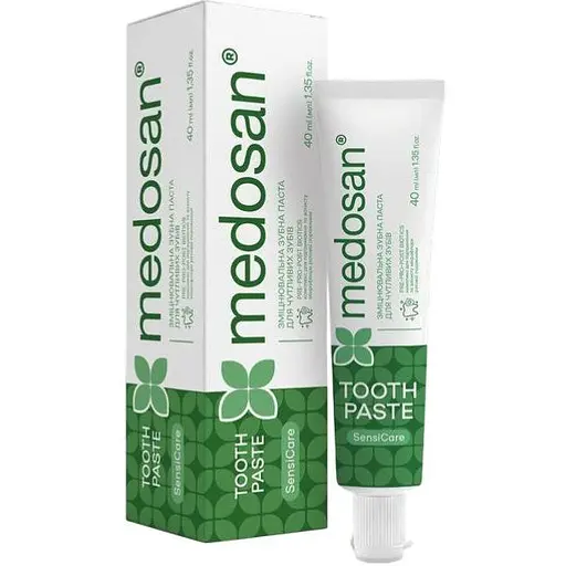 Зміцнювальна зубна паста Medosan SensiCare для чутливих зубів 40 мл - фото 1
