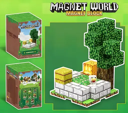 Магнітний конструктор Minecraft Відпочинок на 32 деталі (T9902) - фото 4