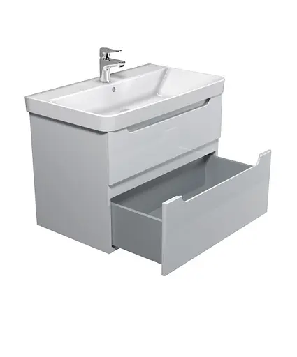 Тумба Мойдодир Malaga 80-A Білий з умивальником Vivace 80 Білий - фото 3