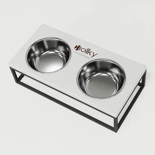 Hollky Base M — миски на підставці для середніх собак та великих котів (2 × 0,95 л) - фото 7