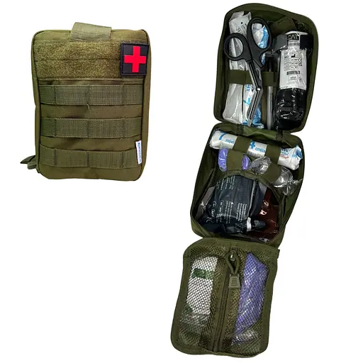 Аптечка тактическая First Aid Kit v.1 (с турникетом CAT 7) - фото 1