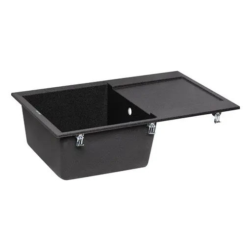 Кухонная мойка Lidz 790x495/230 GRF-13 (LIDZGRF13790495230), Графит - фото 4