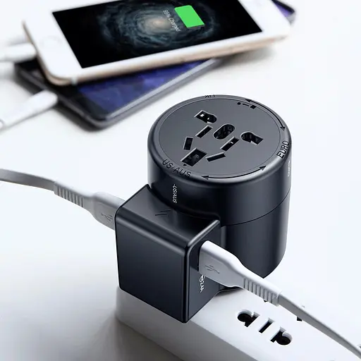 УЗарядний пристрій Baseus Rotation Type Universal Charger Black - фото 3