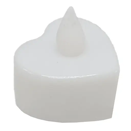 Декоративная свеча "Сердце" Bambi CX-19 LED, 3см Белый - фото 1