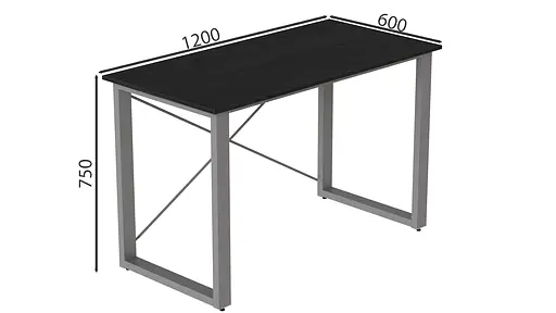 Письменный стол Ferrum-decor Драйв 750x1200x600 Серый металл ДСП Сосна Кембра 16 мм (FRD-103117) - фото 2