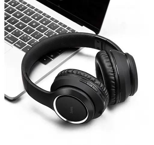 Бездротові bluetooth навушники Hoco W28 Journey (Чорний) - фото 4