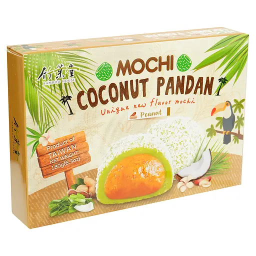 Тістечко моті Bamboo House Coconut Pandan Peanut 180 г - фото 2