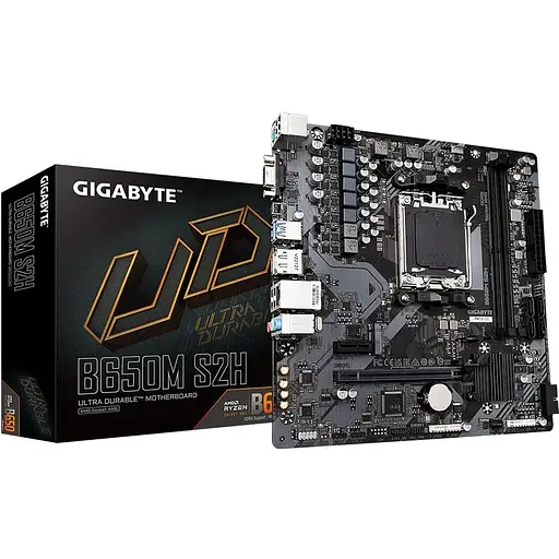 Материнская плата Gigabyte B650M S2H sAM5 B650 2xDDR5 M.2 HDMI DP mATX - фото 5