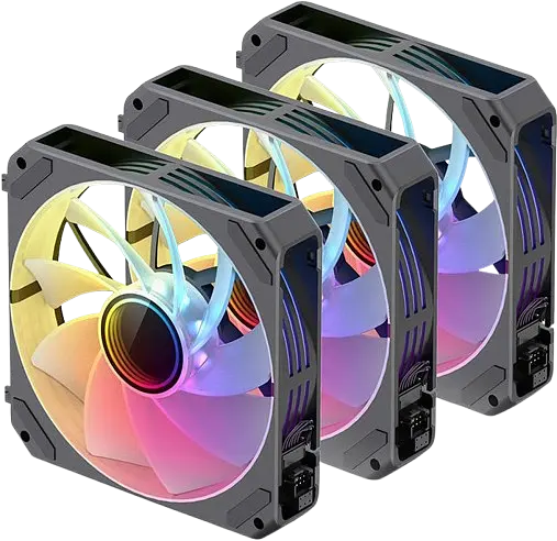 Вентилятор JONSBO ZG-120BR (3in1) Reverse RGB Black (ZG-120BR Black)