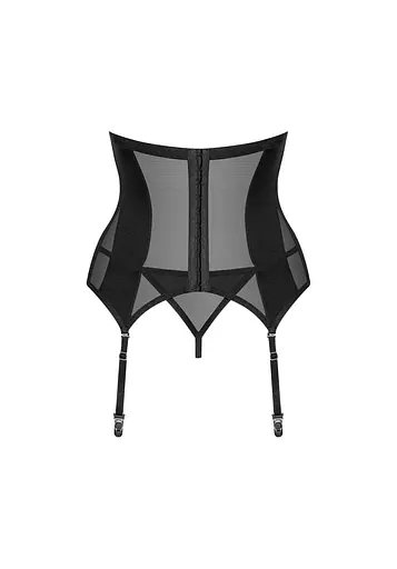 Комплект корсет та стрінги Obsessive Chic Amoria XL/2XL чорний - фото 6