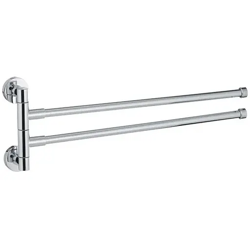 Тримач для рушника Zerix LR112 LL1486 з 2 поворотними планками Хром - фото 1